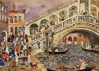 Prendergast, Maurice Brazil - Rialto Bridge, Venice